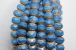 Rondels 9x6 mm matte/old silver
