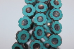 Hawaian flowers 14mm shine/bronze