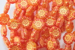 Flowers  shine / yellow 13x5mm