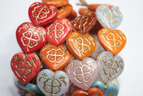 Heart 21x20mm shine / bronze / mix