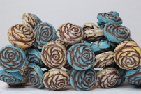 Rose 15mm shine / old pattina