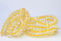 Rondel 9x6 mm shine/yellow passage
