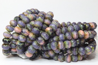 Rondels 9x6 mm matte / picasso