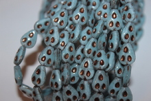 Nuts 11x8mm shine/old patina