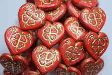 Heart 19x20mm shine / bronze