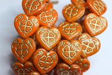 Heart 19x20mm shine / bronze
