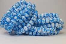 Rondels 9x6 mm shine / blue
