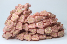 Pansy 13x11mm shine / bronze